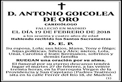 Antonio Goicolea de Oro